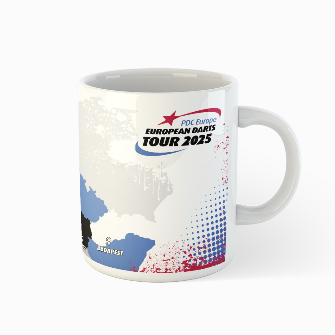 Tasse European Tour Karte