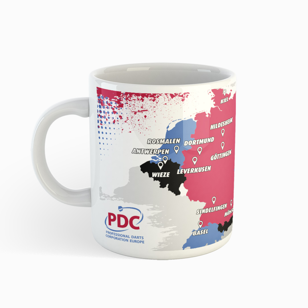 Tasse European Tour Karte
