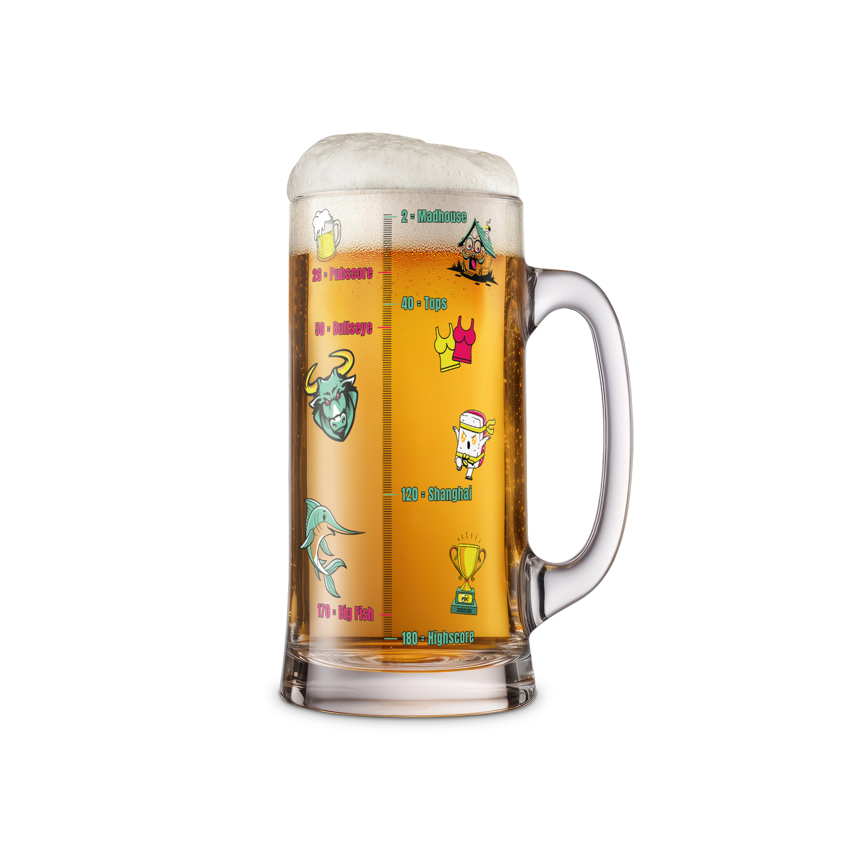 Bierkrug PDC "180 SCALE" 