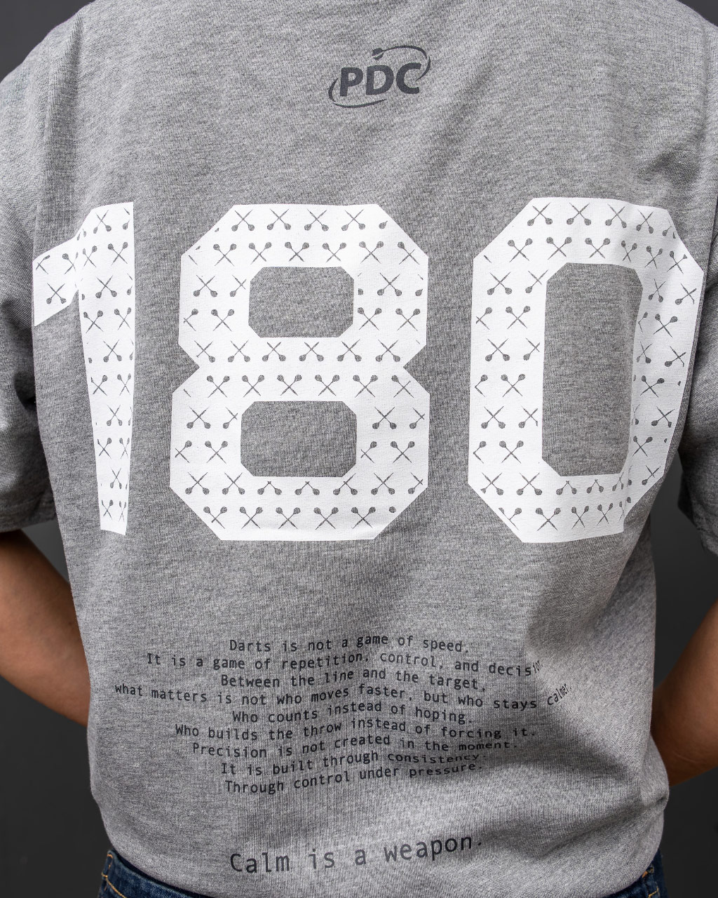 PDC - 180 T-Shirt - Grey Heather