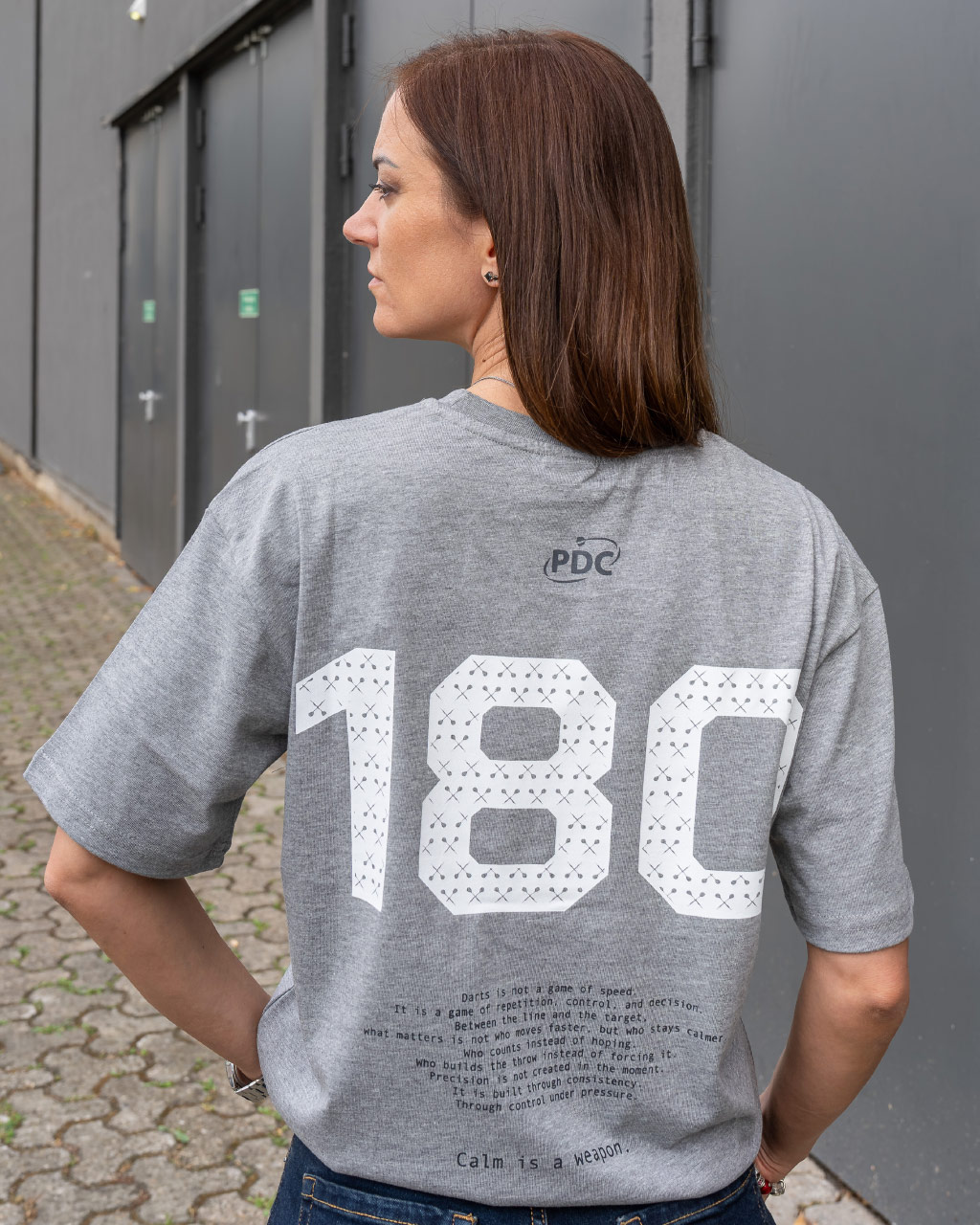 PDC - 180 T-Shirt - Grey Heather